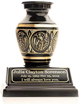 Keepsake Elite Urn Stand - Custom Engrave - Rounded Gold