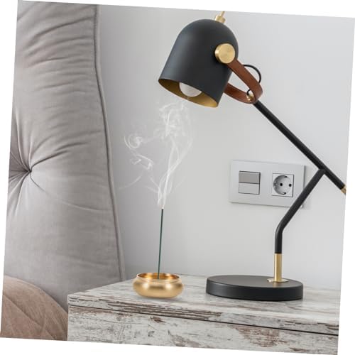 VINTORKY Elegant Brass Ashtray and Incense Holder