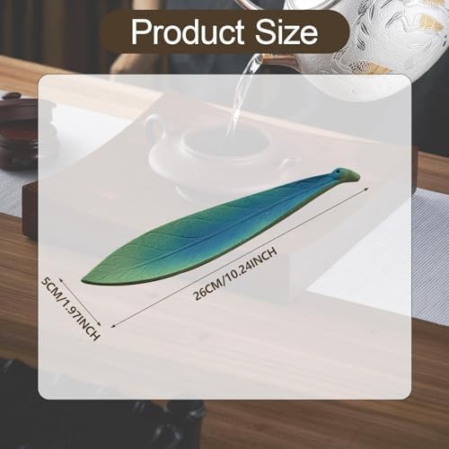 Fenteer Holder Burner Ash Tray Ceramic Leaf Design Large