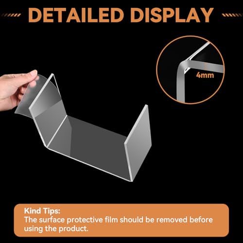 12 Pcs Acrylic Display Risers 2 Sets for Jewelry and Perfume Showcase