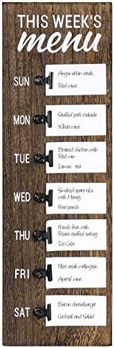 Dahey Weekly Meal Planner Chalkboard Menu Board