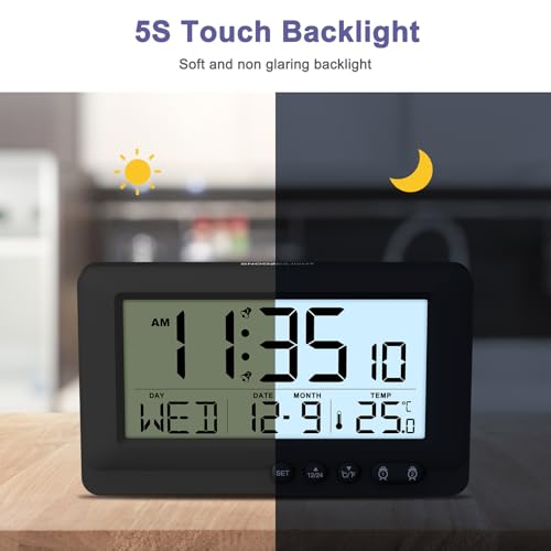 OQIMAX Travel Alarm Clock With 5s Backlight