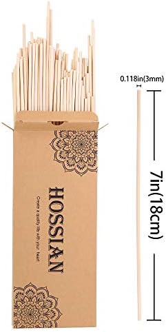 HOSSIAN 100PCS Reed Diffuser Sticks - Natural Rattan