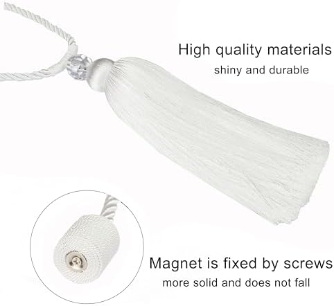 BEL AVENIR Magnetic Curtain Holdbacks Tassel Ties