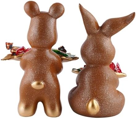 Cool Dog Resin Sculpture Set of Two Table Decor