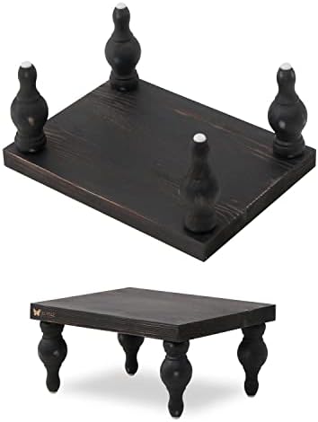 Classic Black Decorative Wood Risers for Farmhouse Display