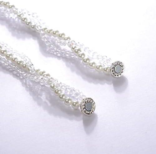 SUQ I OME Pearl Beaded Magnetic Curtain Tiebacks 1 Pair