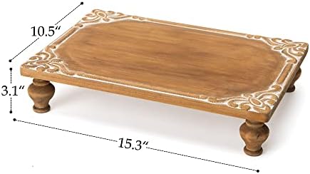 NIKKY HOME Rustic Farmhouse Risers Display Stand