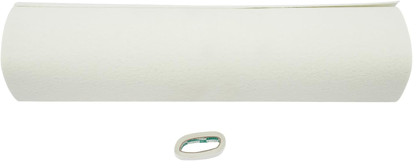 DYNAMI White Thick Carpet Runner 3x33ft 360 GSM Runway Rug