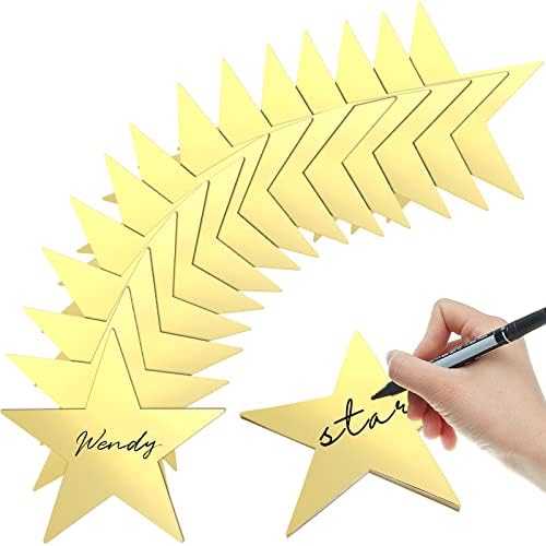 Leinuosen 80 pcs 6 Inch Gold Stars Cutouts Decorations