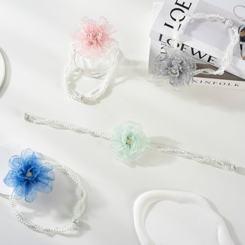 SUQ I OME Pearl Beaded Magnetic Curtain Tiebacks 1 Pair