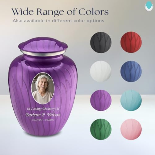 GetUrns - Adult Cremation Urn 200 Lbs Pearl Purple