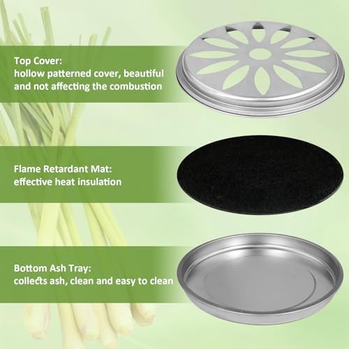 SCENTORINI Citronella Incense Coils 20 PCS with 2 Burners