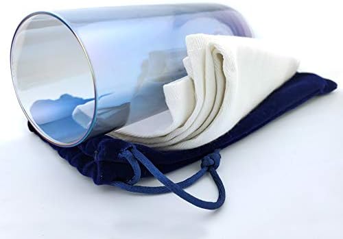 Chuppah Glass for Breaking at Jewish Wedding Blue