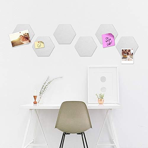 Navaris Hex Felt Bulletin Board Set of 6