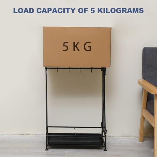 Black Metal Umbrella Stand Indoor Entryway