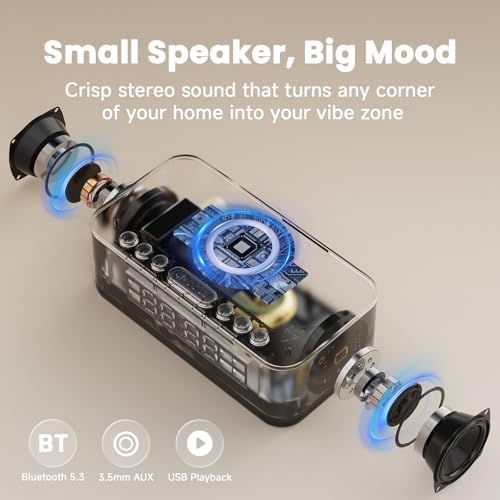 Digital Alarm Clock with White Noise and Bluetooth