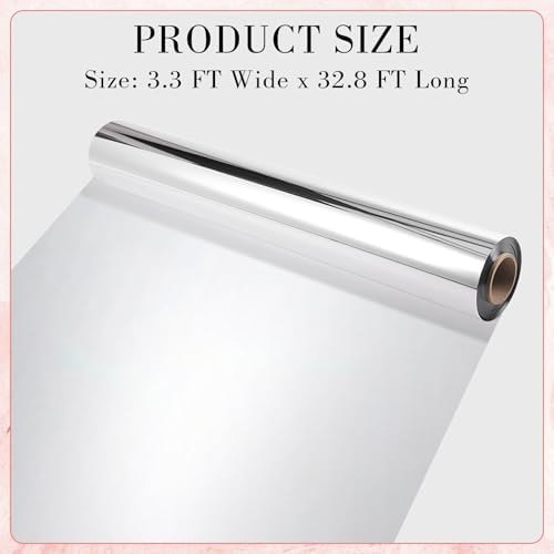 Silver Mirrored Wedding Aisle Runner 33x328 Feet