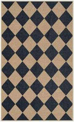 Lahome Checkered 3x5 Jute-Like Outdoor Rug