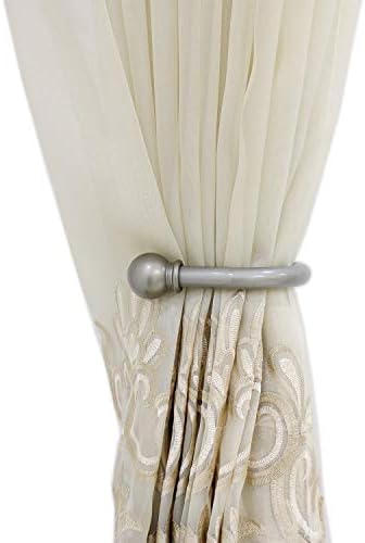 Decorative Curtain Holdbacks with Installation Screws Grey