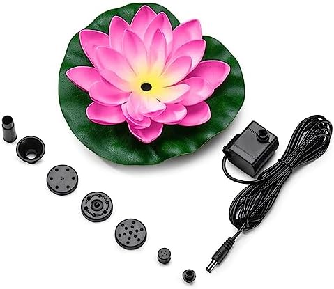 Water Fountain Bird Bath Solar Powered with 6 Nozzles