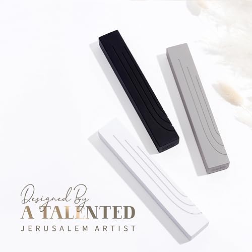 SURI Modern Concrete Mezuzah with Scroll and Shin