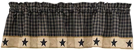 Park Designs Farmhouse Valance Curtain - 60x14 Plaid Fall Decor