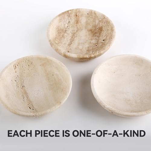 Koville Italian Travertine Incense Holder 6 Inch Sturdy Burner