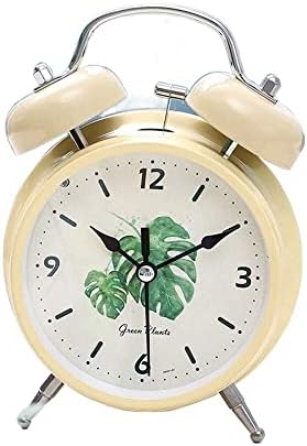 POUERW Metal Silent Alarm Clock with Nightlight
