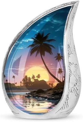 10 Inch Metal Sunset Urn For Ashes