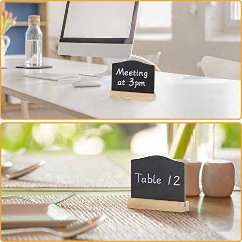 ALOTCHE Mini Chalkboard Signs Set with Stand 16 Pack