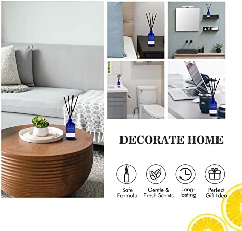 Xcleen Reed Diffuser Set with 6 Sticks and 37 Oz Oil