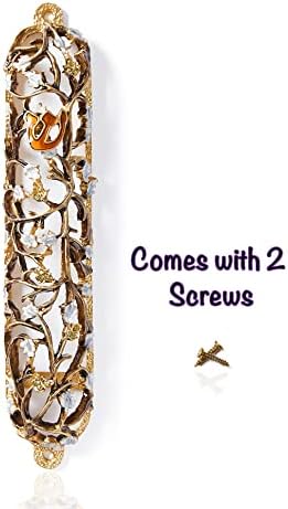 Grapes on Vine Mezuzah Case 6 Inch Decor
