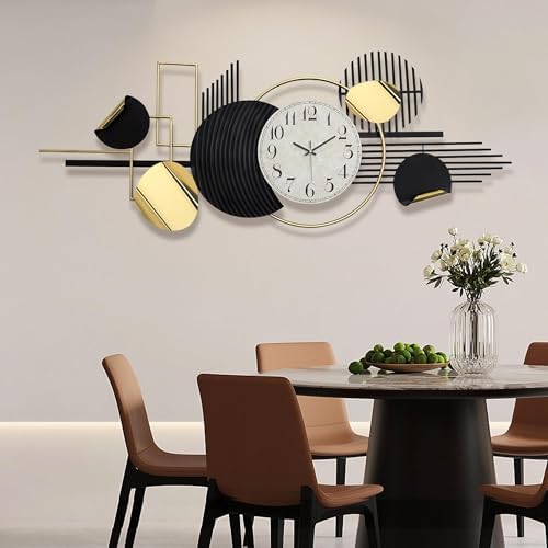 HAVFIFK Modern Geometry Wall Clock 591 X 228