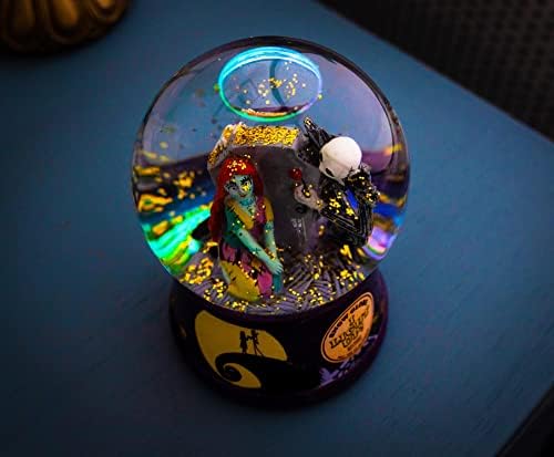 Disney Nightmare Before Christmas Jack Sally Light Up Snow Globe