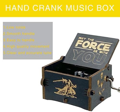 MAD DI Hand Crank Music Box Star Wars Black