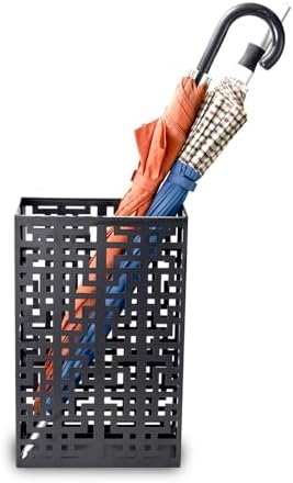 Black Metal Umbrella Stand Rack for Entryway