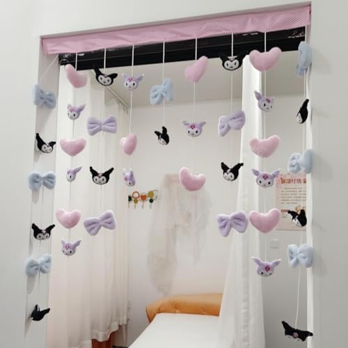 Cute Design Door Divider Curtain with Hanging Tassels