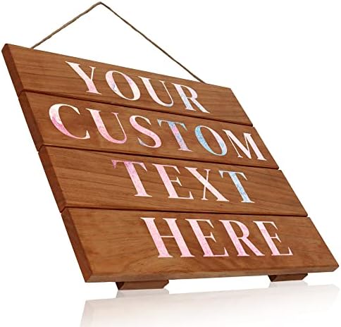 Personalized Stained Wood Pallet Sign - 12x14 Custom Wood Wall Art