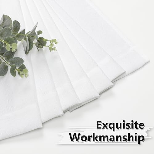Tollpiz White Linen Valance 54 x 16 Inches Set of 1