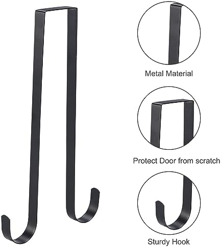 Valcatch Wreath Hanger for Front Door Hooks White