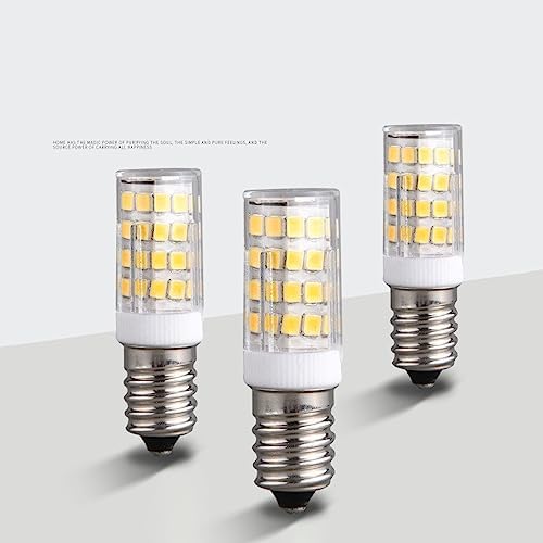 SHOORR 4Pcs E14 Led Fridge Light Bulbs Warm White 4W