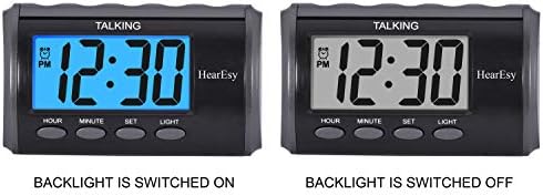 HearEsy Talking Alarm Clock with Large Numbers