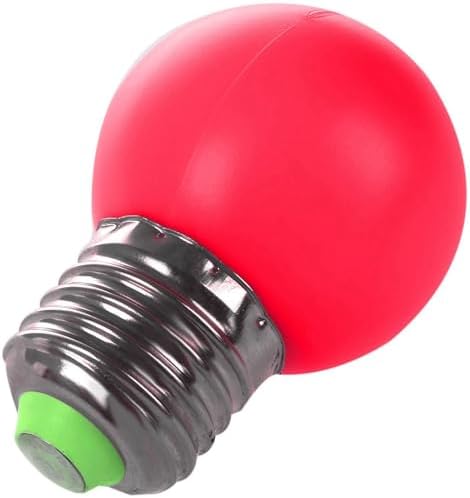 6X E27 LED Light Warm Red Bulb Plastic Bulb
