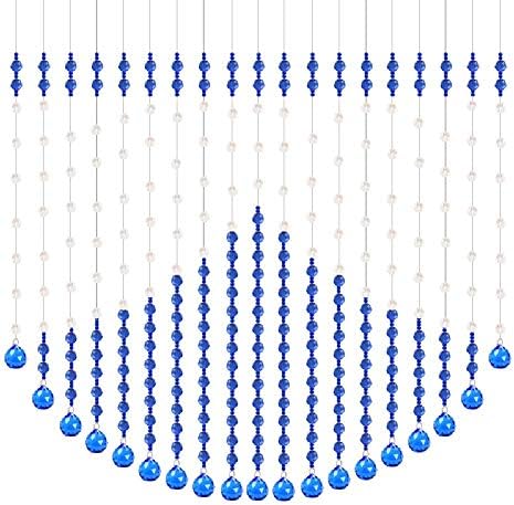 OKUOKA 19 Strands Beaded Door Curtain for Room Dividers
