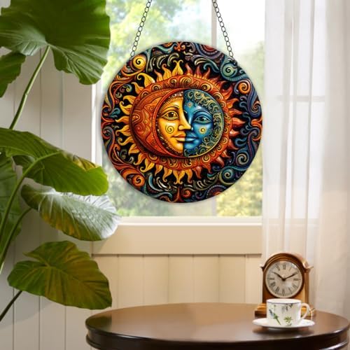 HOTIYOK Apollo Solar Moon Stained Acrylic Window Panels