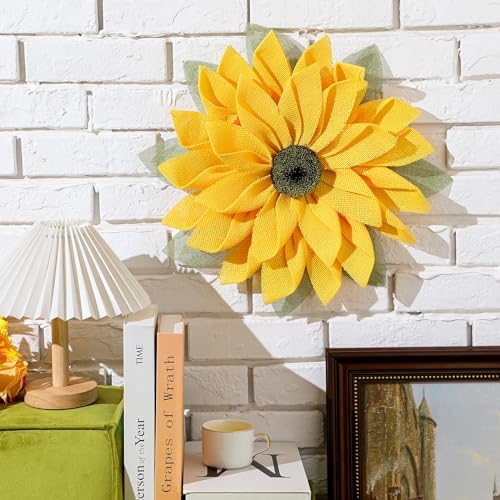 Peryiter 1654 Inch Sunflower Wreath Front Door Decor