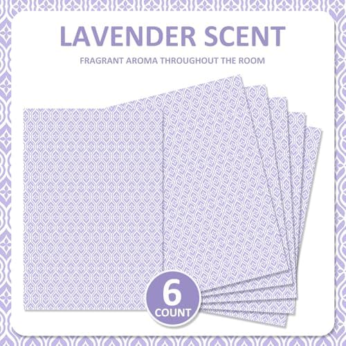 SCENTORINI Lavender Scented Drawer Liners 6 Sheets