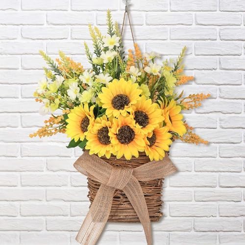 Dolicer Sunflower Wreath 157 Inch Hanging Decor