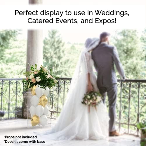 Clear Acrylic Display Cube Pedestal 12x12x32 Inch
